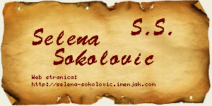 Selena Sokolović vizit kartica